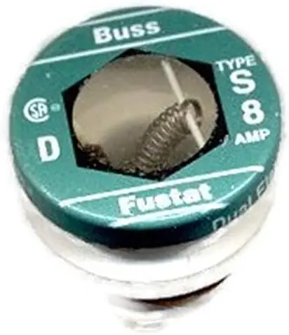 Bussmann S-8 8Amp 125V Cartridge Fuse