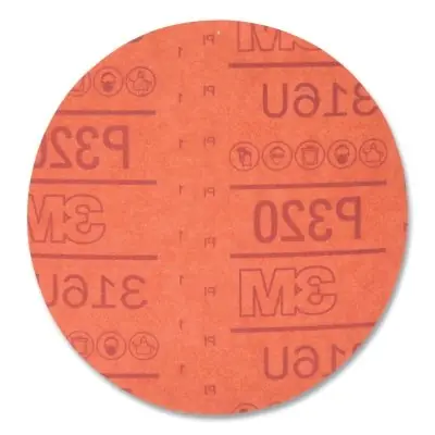 3M 7000119782 Hookit Red Abrasive Disc, 6 in, P320, 50 discs per carton REPLACEMENT 01219