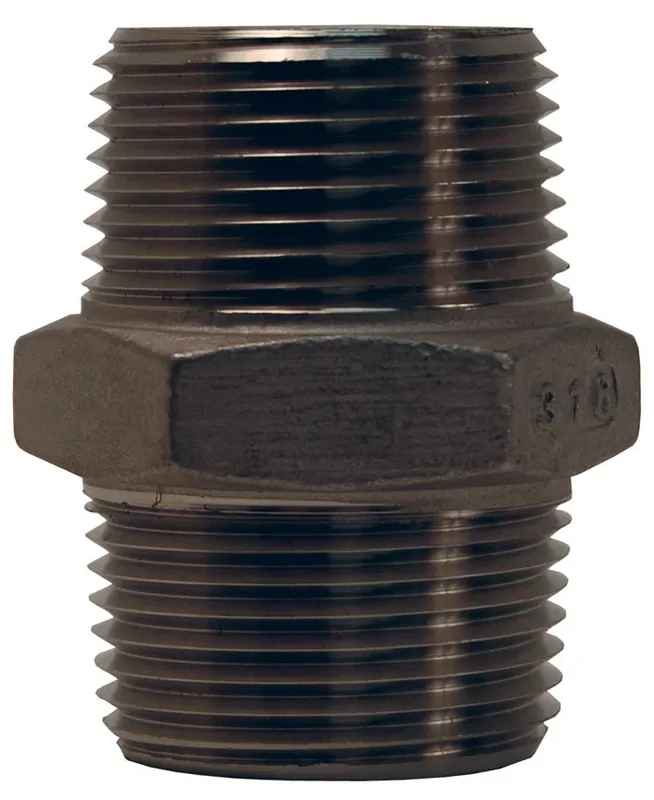 Dixon Valve & Coupling HN50SS Straight Hex Nipple 1/2 inches Male NPT