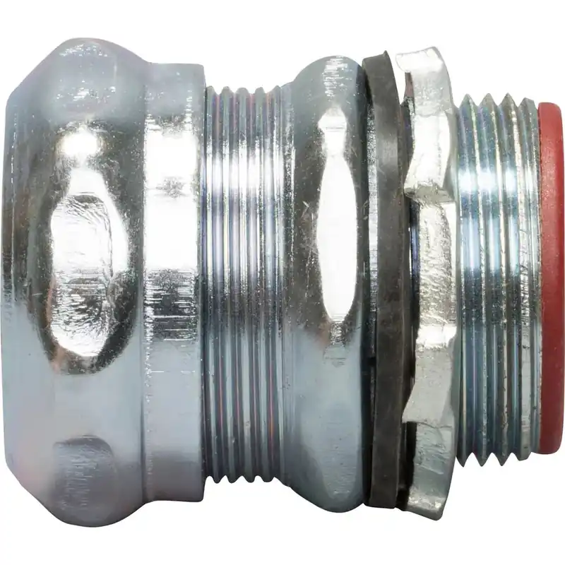 Topaz 654SIRT 1-1/4 inches Steel Raintight Compression Type Connector with Insulated Throat
