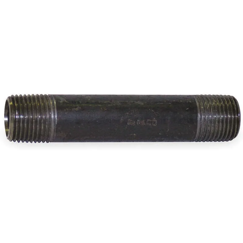 Anvil 0332634609 Nipple, SCH 80, Seamless, Pipe Size 1 1/2 inches, Close Length 8 inches