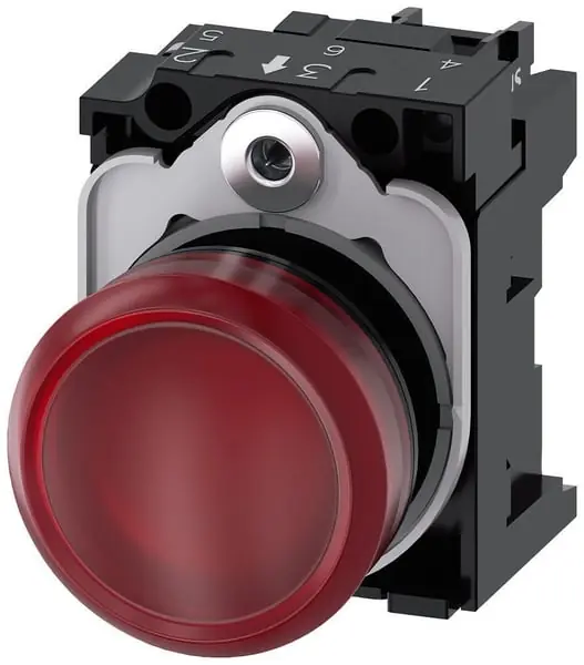Siemens 3SU11066AA201AA0 Indicator Light 230V AC 22mm