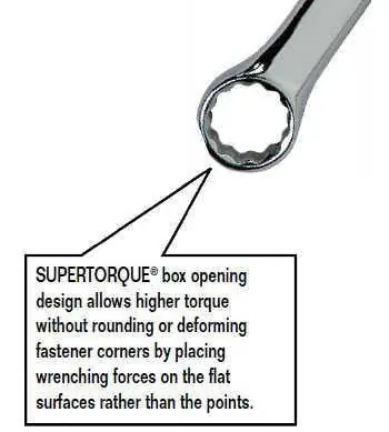 Snap-On JHW1218SC Williams Combo Wrench, 9/16 in x 9/16 in
