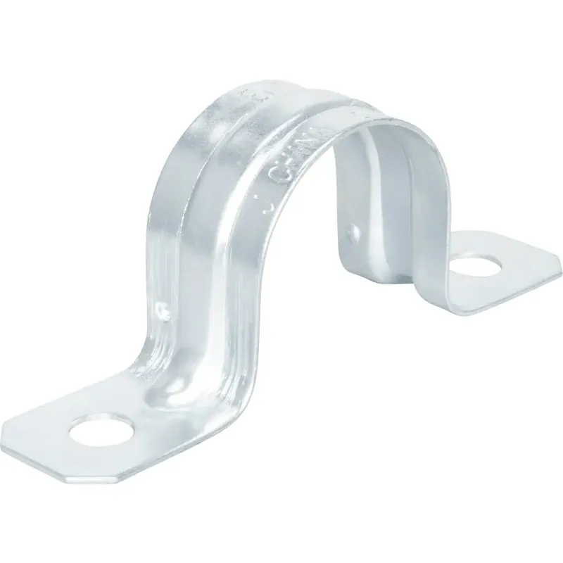 Topaz 525 1-1/2 inches EMT Strap, Snap-On Type, Two Hole, Steel