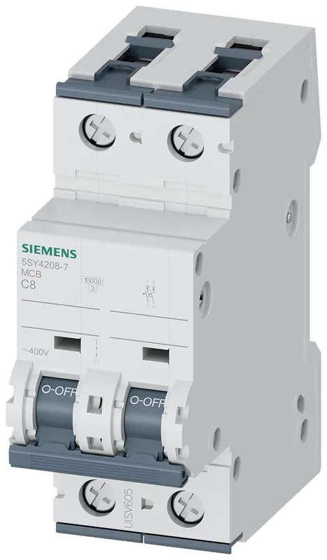 Siemens 5SY4208-7 Sentron Supplementary Protector 480 V AC 8 A