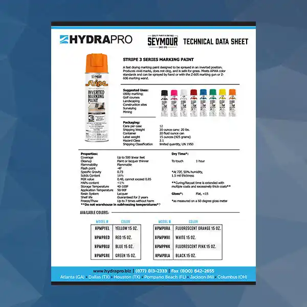 Hydrapro HPMPGRE Marking Paint Green 15 OZ.