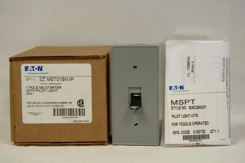 Eaton MST01SN1P Ms Mtr Sta 0.35-1.65 A