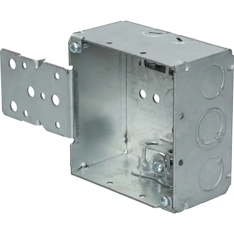 Orbit 4SDB-MC-B 4 inches Square Deep Box, 2-1/8 inches Deep, Welded With MC Clamps and B Bracket
