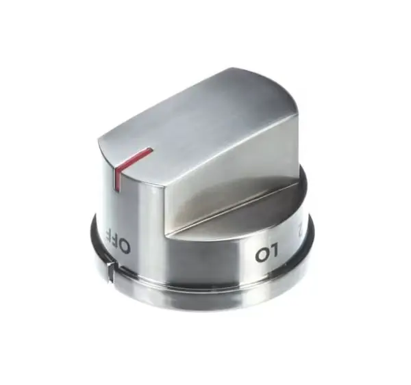 Electrolux 5304517170 Range Top Valve Knob Stainless