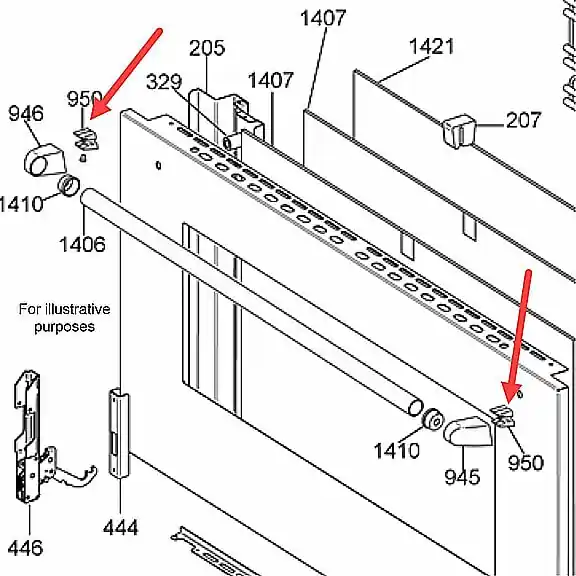 Bertazzoni 403465 Fixing Handle Terminal