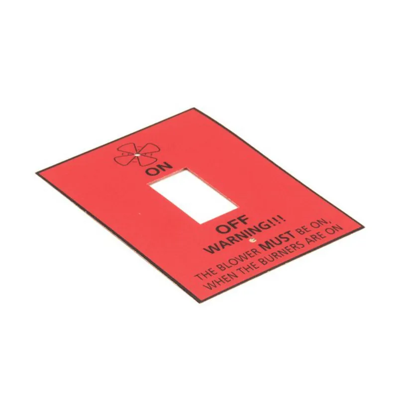 Jade 2448800000 switch decal/label, on/off, warning