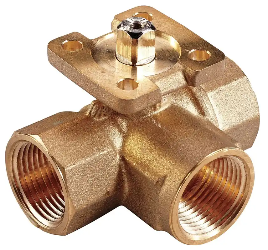 Johnson Controls VG1845BL Ball Valve, 3 Way, 3/4 in. 7.4 Cv