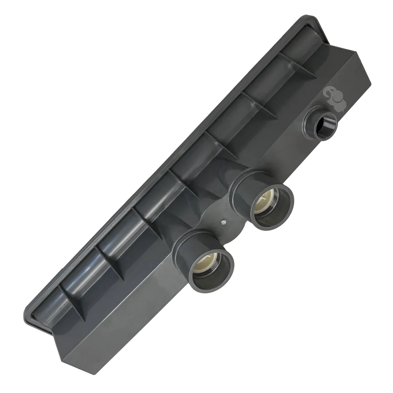 Pentair 289104 in-floor AVSC Dual Suction Pebble Top Channel Drain