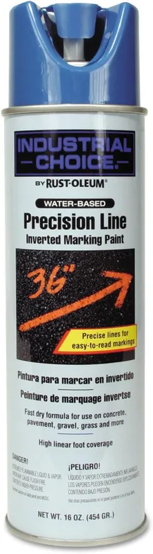 Rust-Oleum 205176 M1800 Industrial Choice Marking Paint, 17 oz, Aerosol, Spray