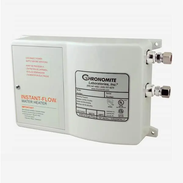 Chronomite Laboratories S-30L Instant-Flow SR-Low Flow Electric Tankless Water Heater 3600-Watt
