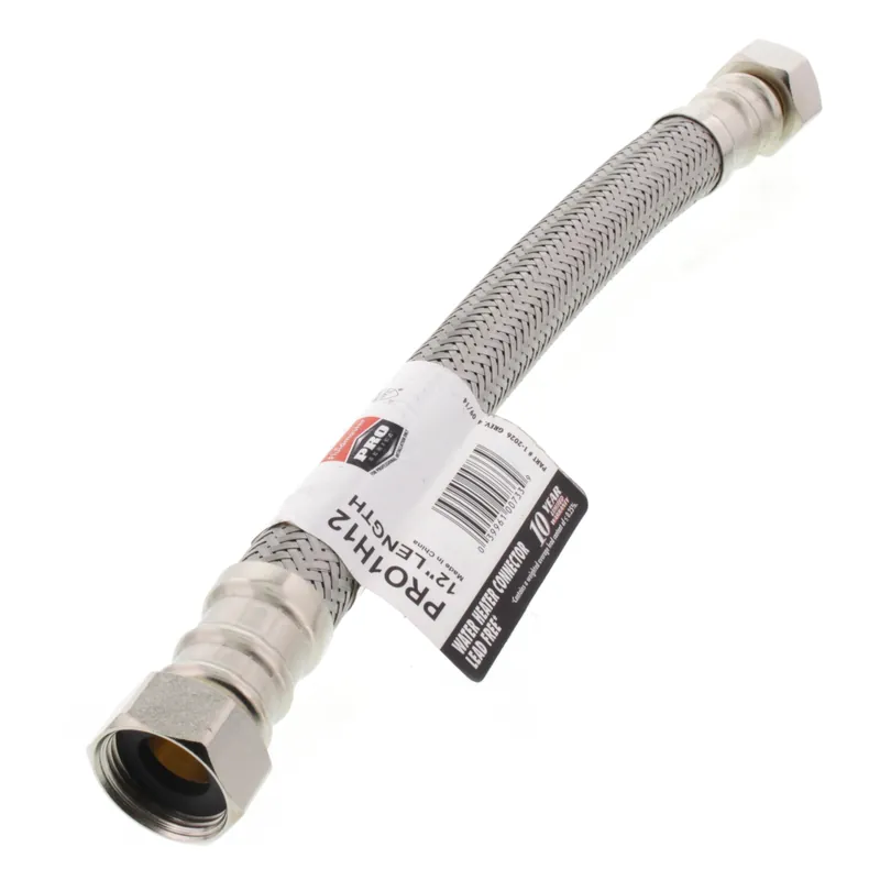 Fluidmaster PRO1H12 Water Heater Connector 3/4 in. FIP 12 in.