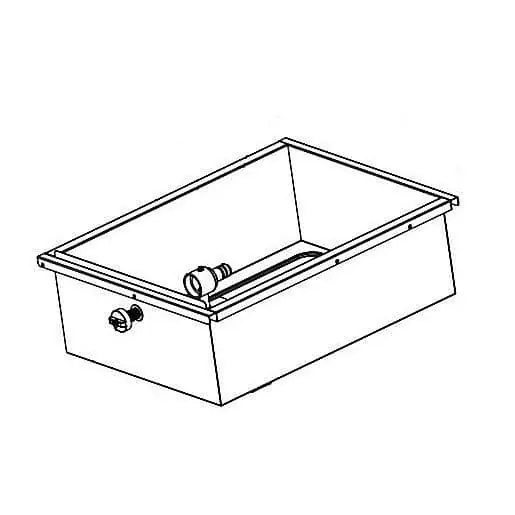 Frymaster 1088464SP Pan, W/Screen & Caster Lrg Gas