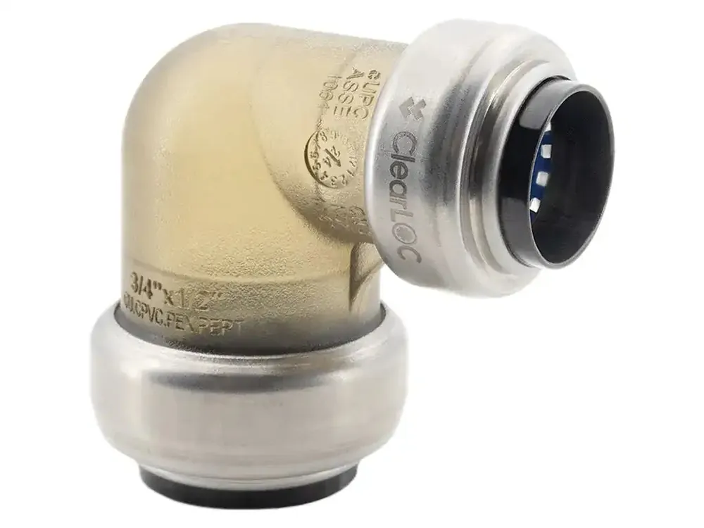Legend Valve 457-084 3/4 x 1/2 Push Fit Elbow