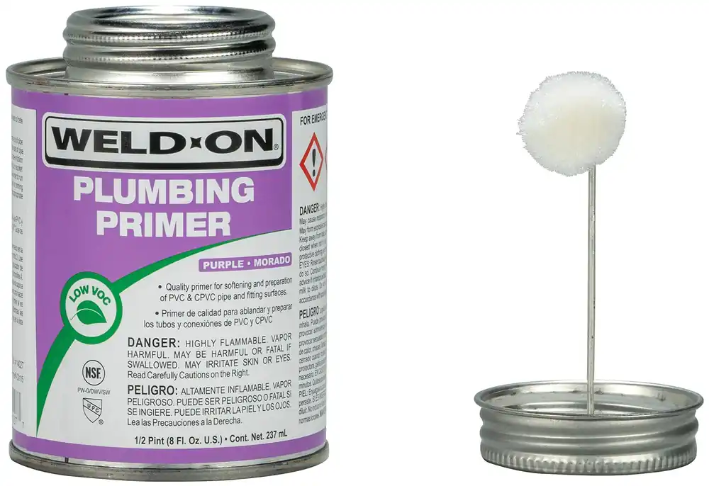 Weld-On 14027 Plumbing PVC/CPVC Primer 1/2 Pint (8 fl oz)