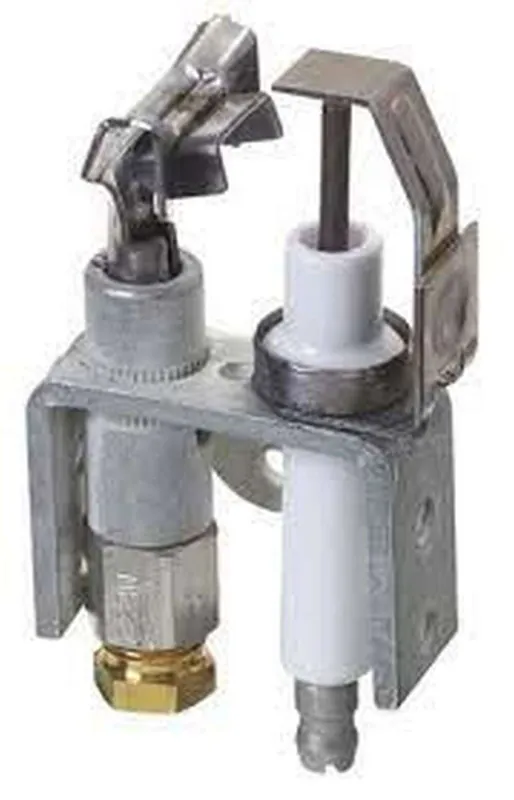 Crown Boiler 35-4700 Spark Electronic Ignition Natural Gas Pilot Burner Assembly 1/8 and 3/4 inches