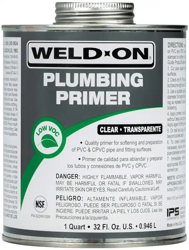 Weld-On 14030 Plumbing PVC/CPVC Primer 1 Quart