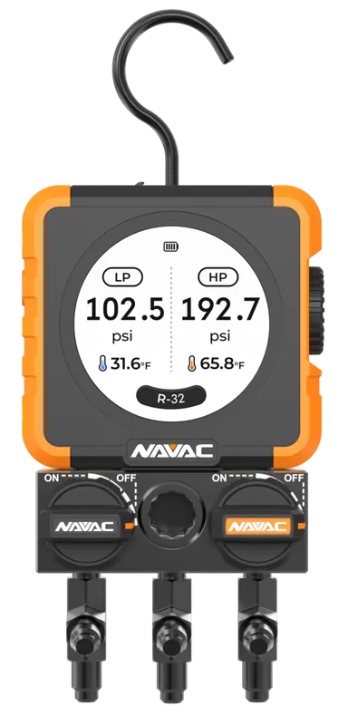 Navac N1DX Flex 1 Manifold Gauge w/HD Color Graphic Interface