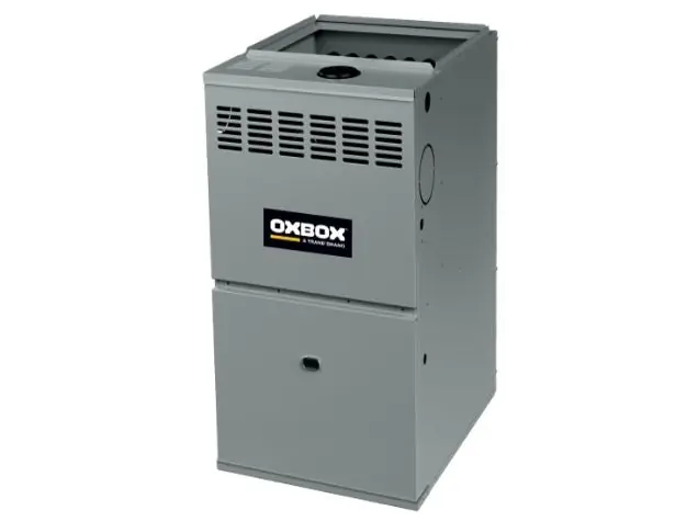 Oxbox J801V100CM5SEB Single Stage Gas Furnace 100000 Btu 80% Afue Ecm Motor C Cabinet Multi-positional