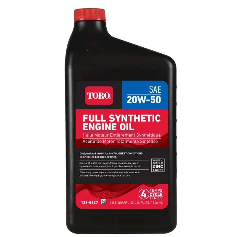 Toro 139-0627 20W50 Full Synthetic Engine Oil 1 Quart