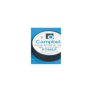 Campbell ET60LF Standard Electrical Tape 60 ft L x 3/4 in W