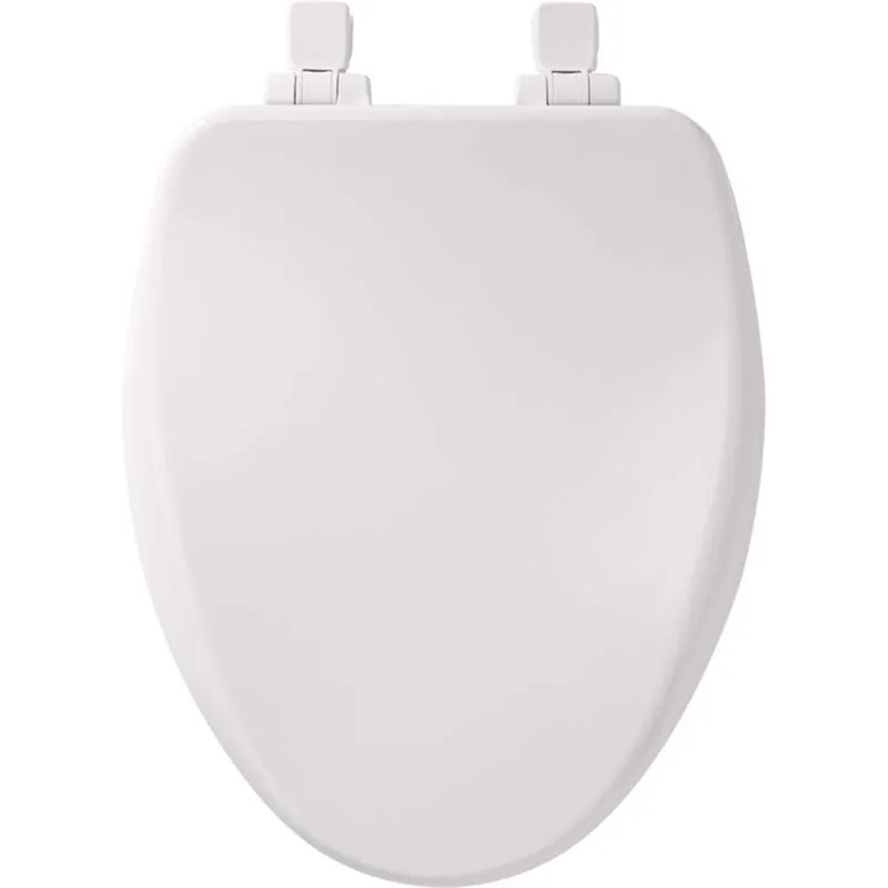 Bemis 164SLOW-000 Alesio Elongated Enameled Wood Slow-Close Adjustable Toilet Seat