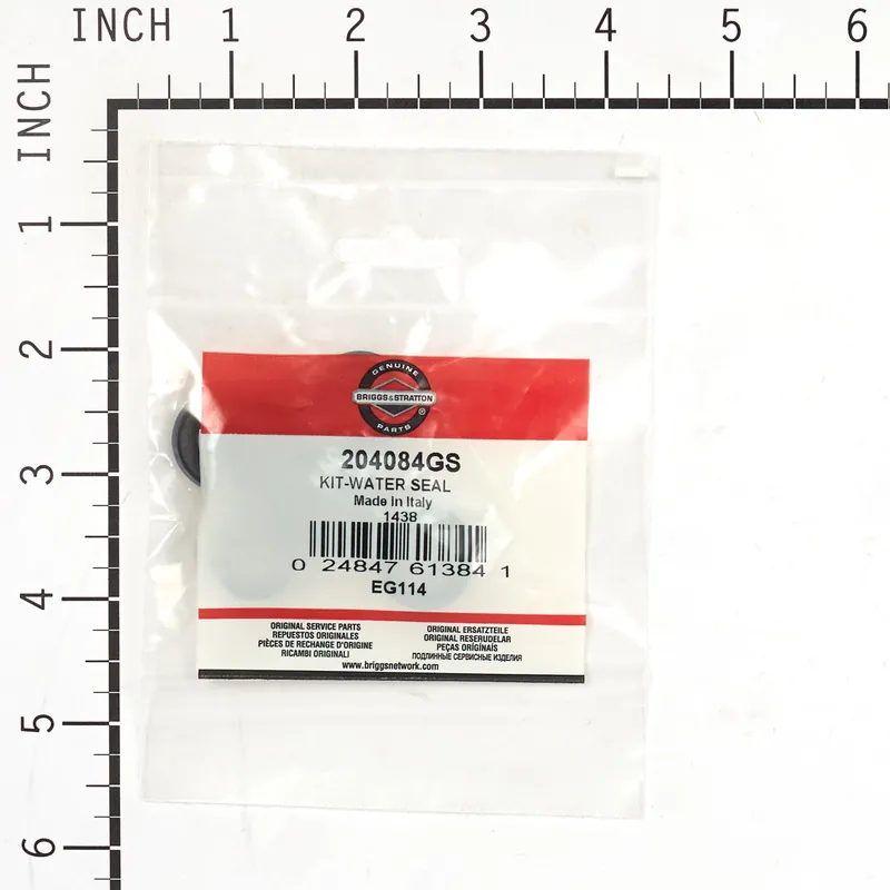 Briggs & Stratton 204084GS Water Seal Kit REPLACEMENT 200345GS