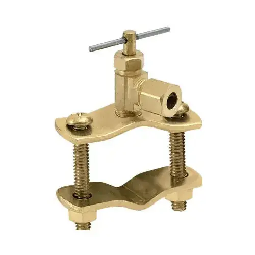 Ez-Flo 65801LF self tapping saddle valve 1/4 inch (od) brass