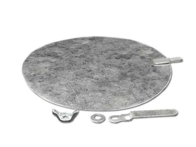 Lukjan RX3104 4 inches Duct Damper with 2-Pin and Handle