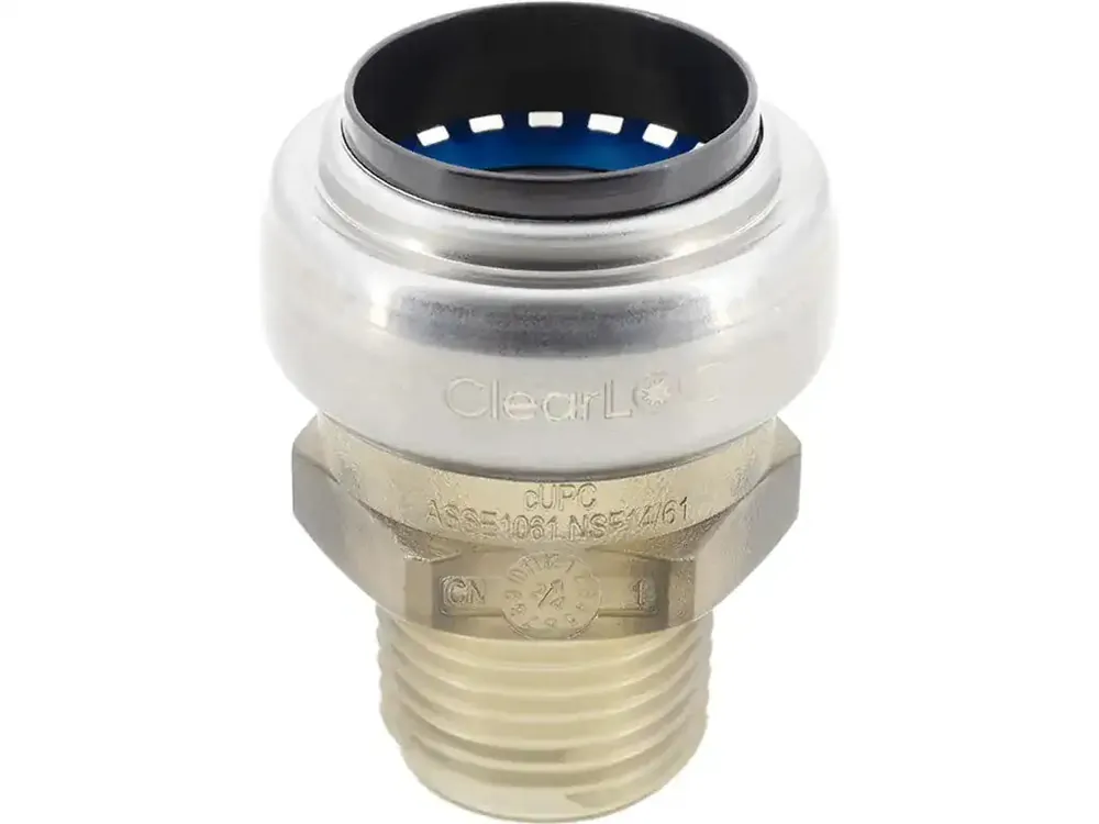 Legend Valve 457-754 1/2 Push Fitx 3/4 MNPT Adapter