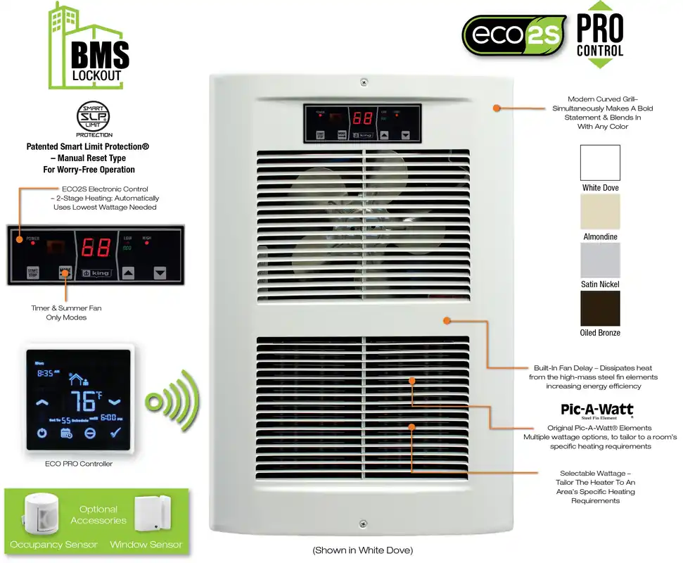 King Electric LPW2045-ECO-WD-R LPW Eco 208V 4500W Retail Packaging