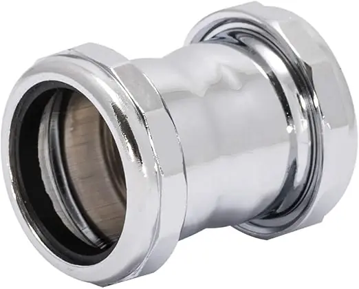 Ez-Flo 35138 1-1/2 inches Chrome Coupling