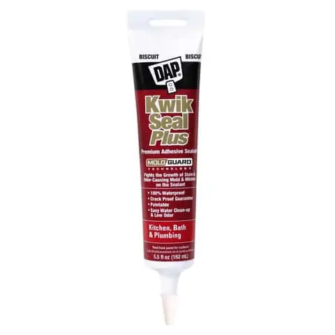 Dap 7079818539 Kwik Seal Plus Kitchen & Bath Adhesive Sealant 5.5 oz
