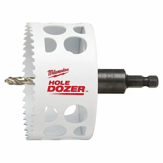 Milwaukee 49-56-9682 Hole Saw: 3 1/2 in Saw Dia., 3/5 Teeth per Inch