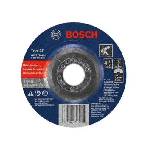 Bosch Power Tools GW27M450 Grinding Wheel 4-1/2 x 1/4 x 7/8