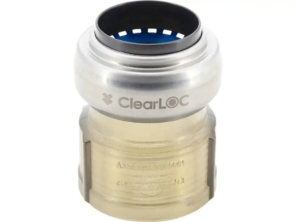 Legend Valve 457-703 ClearLoc FNPT Adapter 1/2 inches x 3/4 inches