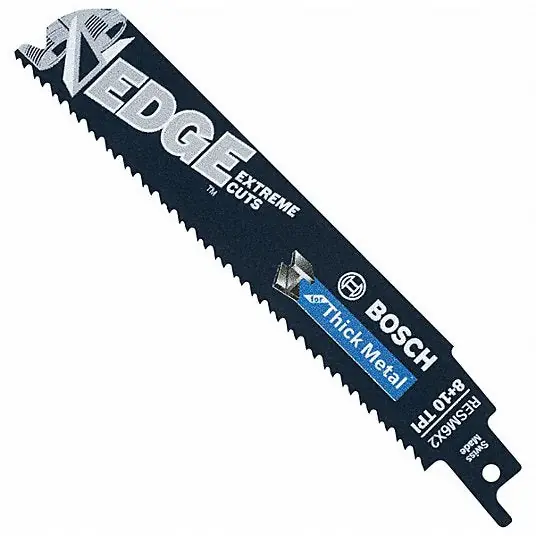 Bosch Power Tools RESM6X2-25B Edge Demo Reciprocating Saw Blade 6 in 8/10 TPI 25 per pack