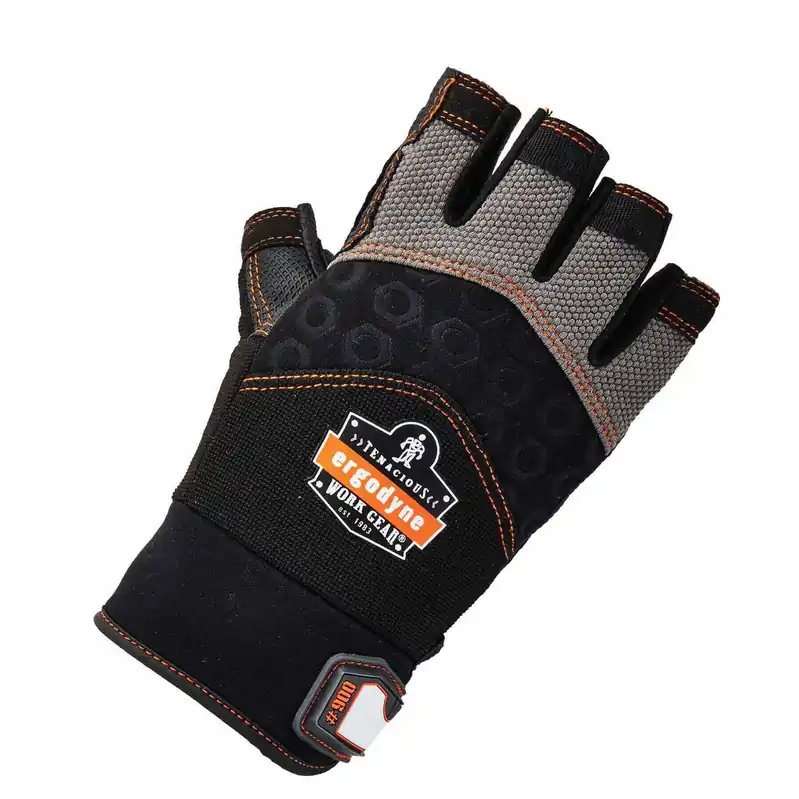 Ergodyne 17696 900 Half-Finger Impact Gloves 2X-Large
