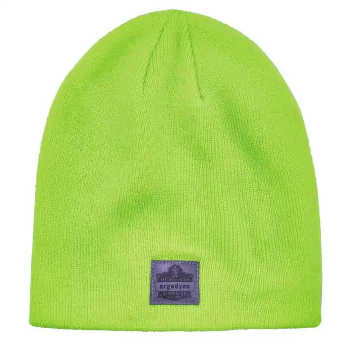 N-Ferno 16813 6812 hi-vis lime rib knit winter hat one size fits most