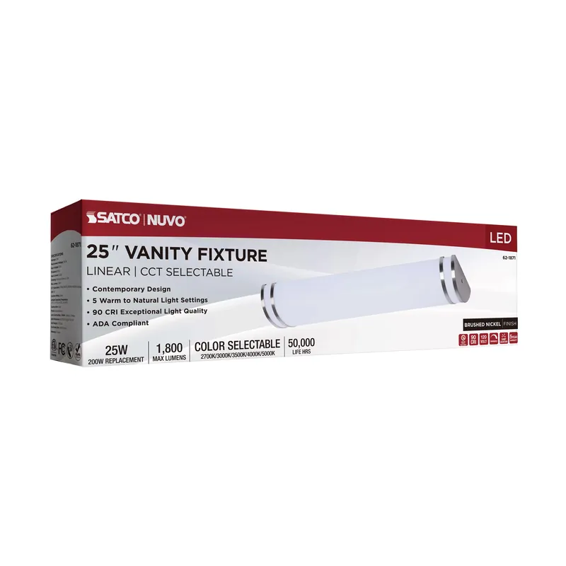 Satco 62/1871 Glamour LED 25 inches Vanity 25W