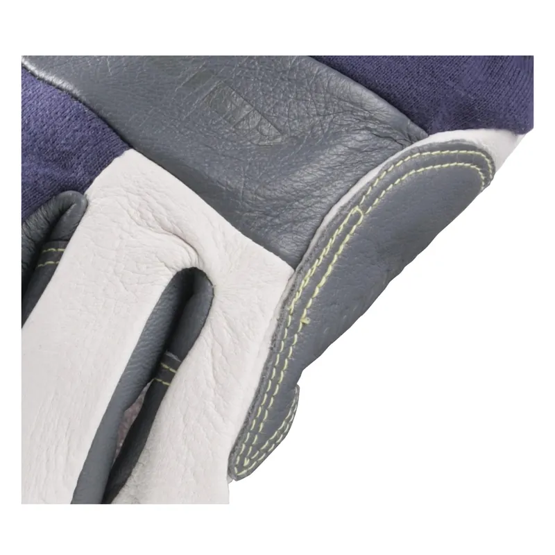 Black Stallion T50XXL Grain Kidskin And FR Snug Fit Cotton Multi-Feature Tig Welding Gloves, Size 2X-Large