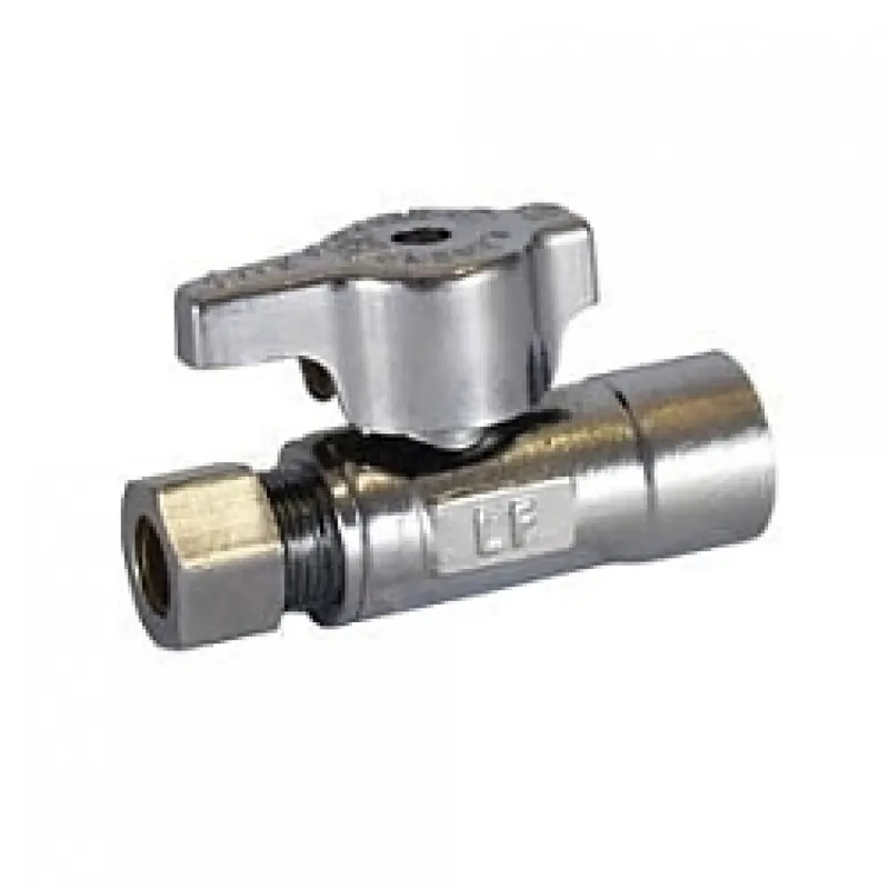 Legend Valve 114-713nl T-596nl Straight Quarter-turn Supply Stop Valve 1/2 x 3/8 in