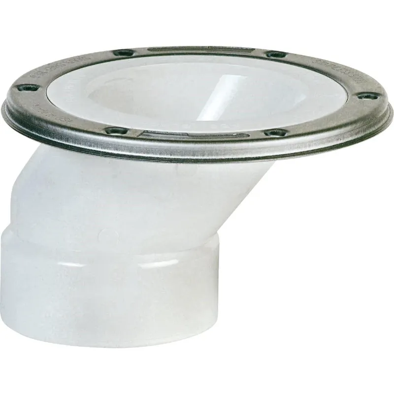 Sioux Chief 889-POM 4 In.x 3 In. Schedule 40 DWV Offset PVC Closet Flange