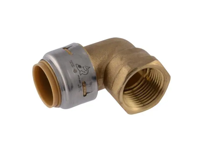 Sharkbite UR314 Max 3/4 in. Push-to-Connect x FIP Brass 90° Elbow Fitting (3-Pack)