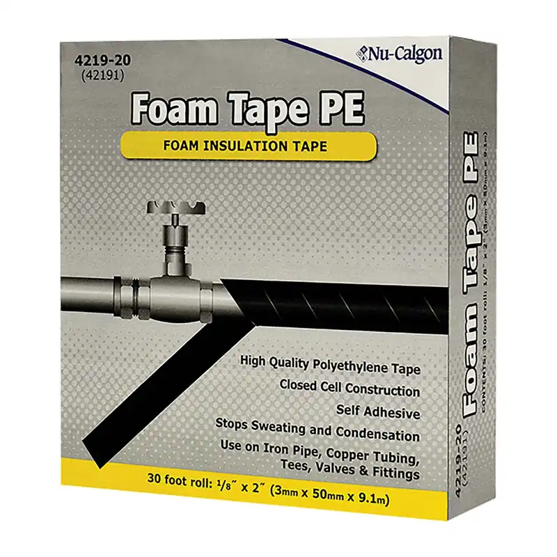 Nu-Calgon 4219-20 Insulation Foam Tape 30 ft x 2 in x 1/8 in