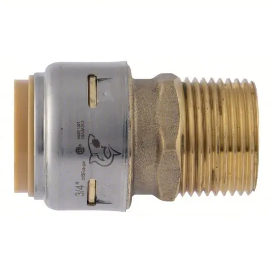 Sharkbite UR134 3/4 inches Male Adapter Push Fit - PxMPT